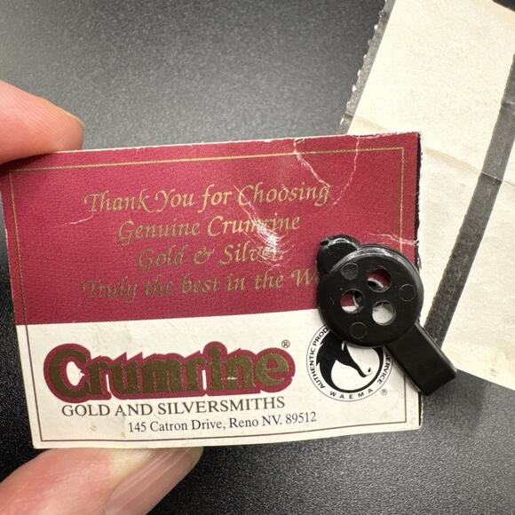 Crumrine Quarter Horse Gold Tone & Silver Plate USA Belt Buckle New w/ Box - Picture 10 of 12